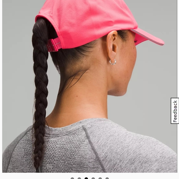 lululemon Fast and Free Running Pink Cap NWT - Picture 2 of 3